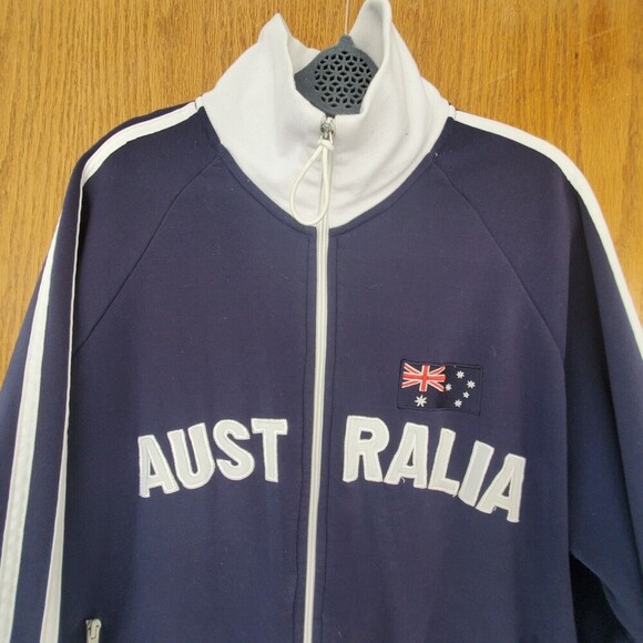 Australia Full-Zip Jacket Mr. Kangaroo Men's Large Collared Jacket Men's Sz 2XL - Picture 4 of 14